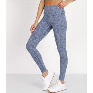 Beyond Yoga Spacedye Take me Higher Long Legging White Valor Navy size M